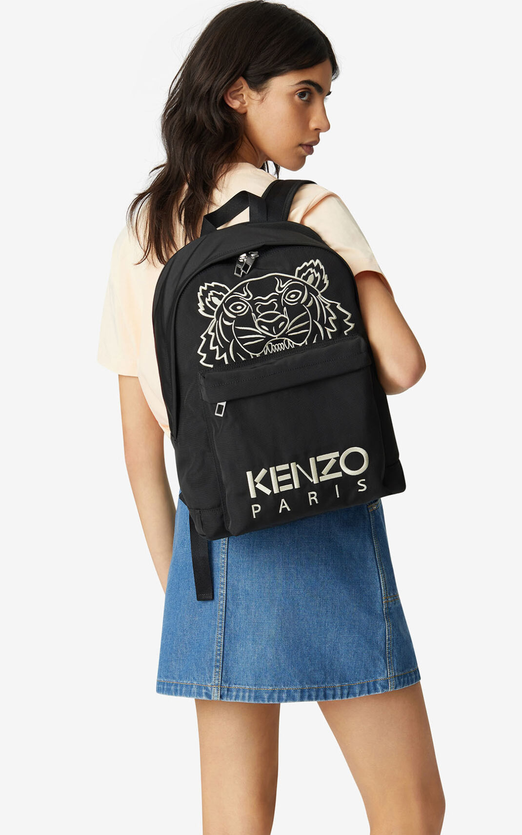 Kenzo Kampus Tiger Mochila Hombre Negras | 7823694-YL